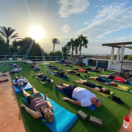 Fitness vakantie MALLORCA - fitnesskamp - yoga - training - dakterras