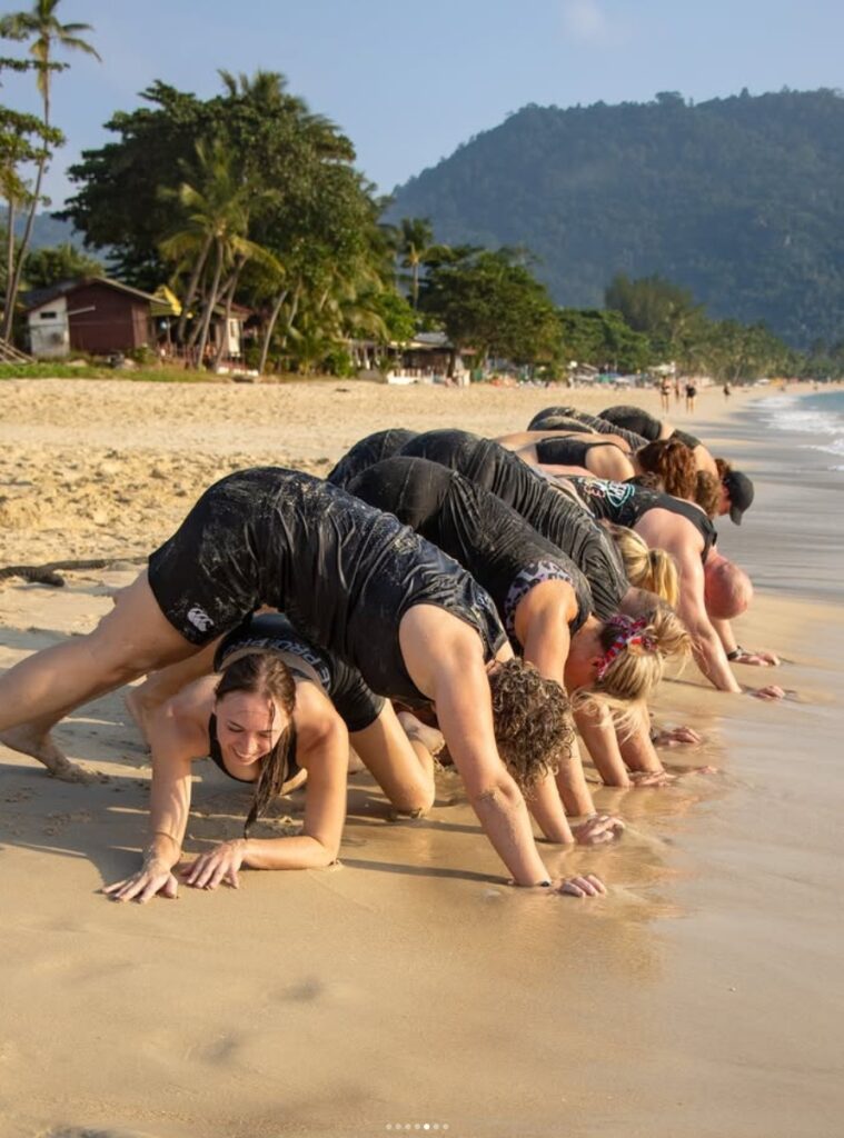 Strand workout fitnesskamp koh samui