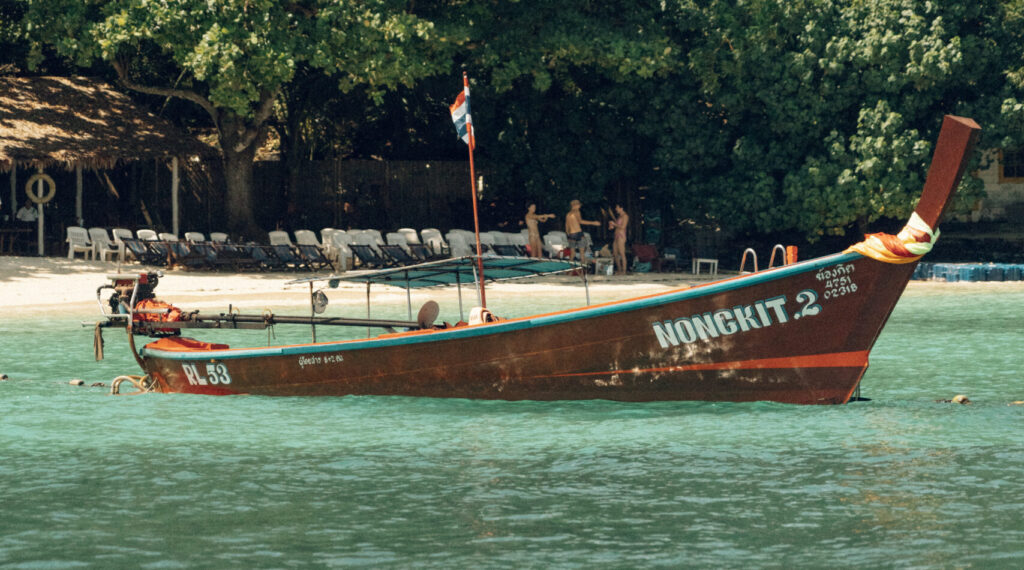 Ontspannen tijdens een afval traject in Thailand