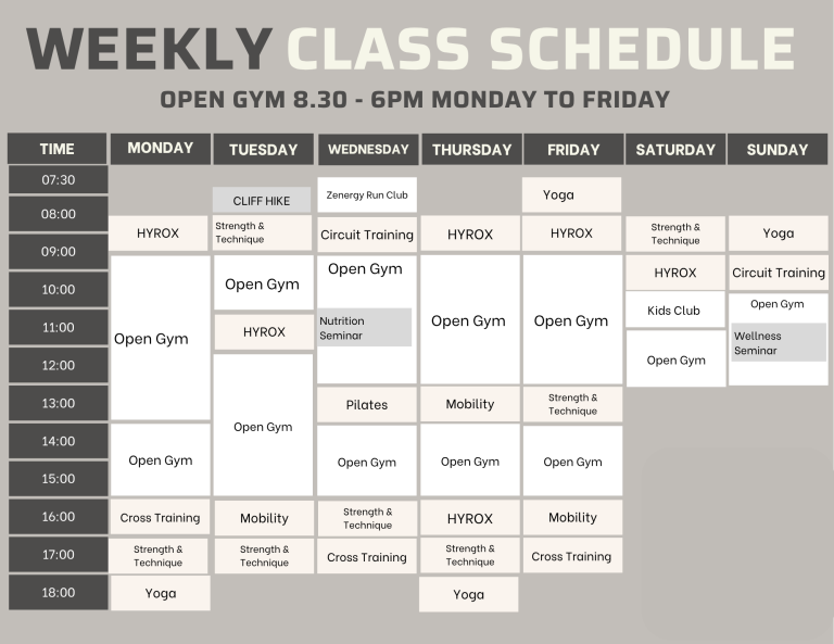 Algarve fitnessschema