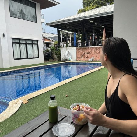 accommodatie met zwembad fitness vakantie Thailand